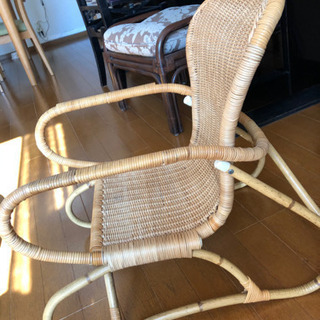 子ども椅子　籐製