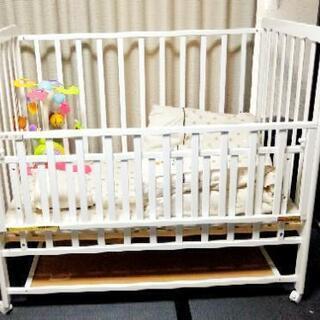 ベビーベッド布団セット メリーおまけ付き