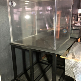 【未使用】アクリルキューブ水槽 900×900×830 土台セット 未使用】アクリルキューブ水槽 900×900×830 土台セット