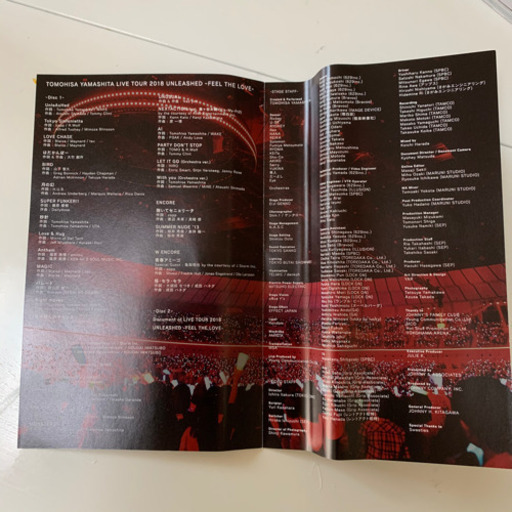 山下智久ライブdvd Tomohisa Yamashita Live Tour 18 Unleashed Feel The Love ふーたん 保谷のdvd ブルーレイ ミュージック の中古あげます 譲ります ジモティーで不用品の処分