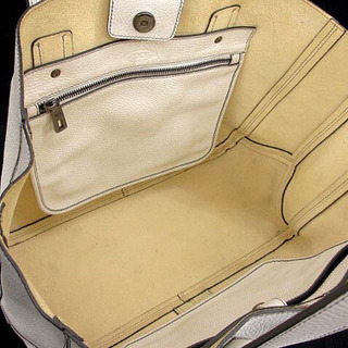 TOD'S トッズ ダブルストライプ レザー トートバッグ