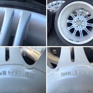ＢＭＷ純正ダブルスポーク１３５Ｍ　１８インチ　Ｅ９０系３シリーズへの流用に