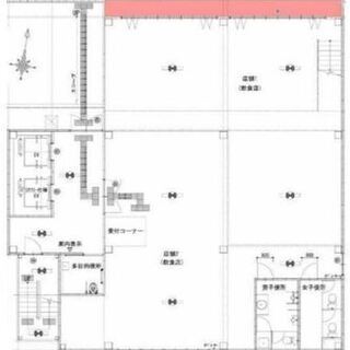 ★貸店舗・事務所★	 茶屋町　梅田駅２分　１階路面店２４８．５４㎡　カフェレストラン居抜き 6階建/1階～2階部分 - 大阪市