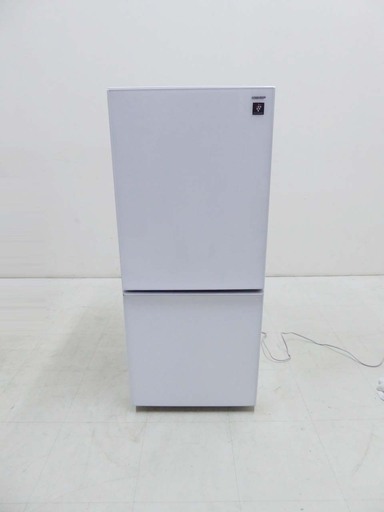 SHARP シャープ ガラストップ プラズマクラスター 冷蔵庫 SJ-GD14C-W 137L 2017年製
