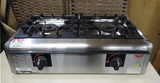 maruzen/マルゼン 卓上2口ガスコンロ M-822E LPガス 2010年製 LPガス ニュー飯城/業務用/厨房機器 ガステーブル 札幌市 白石区 東札幌
