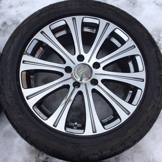 社外17インチ アルミホイール メッキ 225/50R17 4本セット