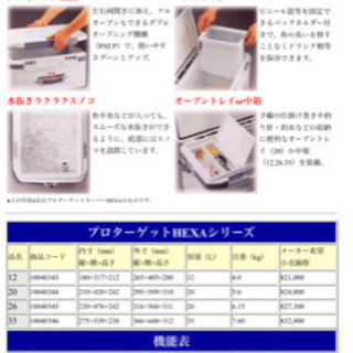 釣り用中古　大容量クーラーボックスRYOBI プロターゲットヘキサ