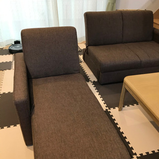 家具 お取引決定致しました！ソファーベッド L字3人がけ カウチソファー