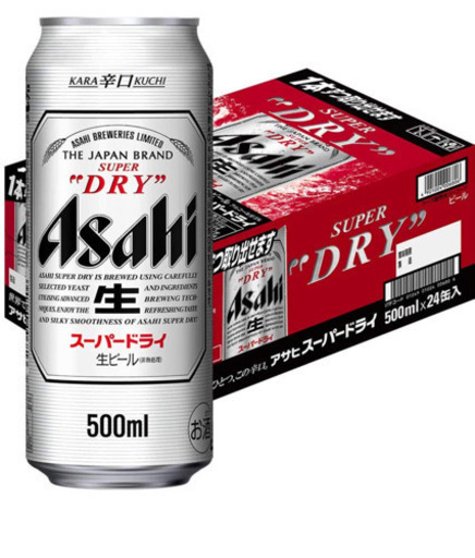 アサヒスーパードライ  500ml  36本(1ケースと2パック)