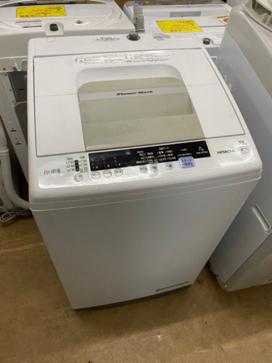 18年製　7キロ全自動洗濯機 白い約束　中古　リサイクルショップ宮崎屋20.2,3