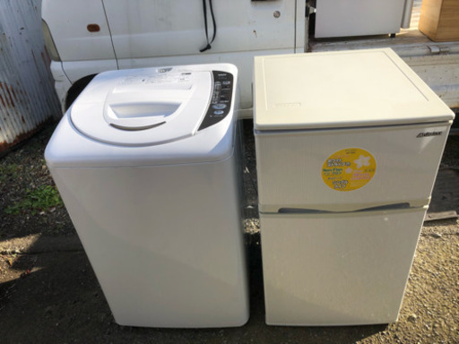 地域限定配送設置無料 生活応援 冷蔵庫 96L 洗濯機 5.0kg ...