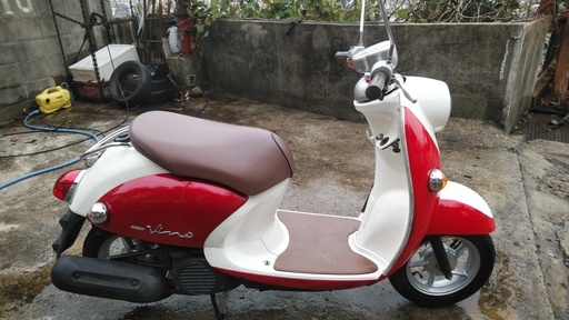 ヤマハビーノ SA26J 赤/白 大人気のビーノ入荷 お問い合わせはお早めに