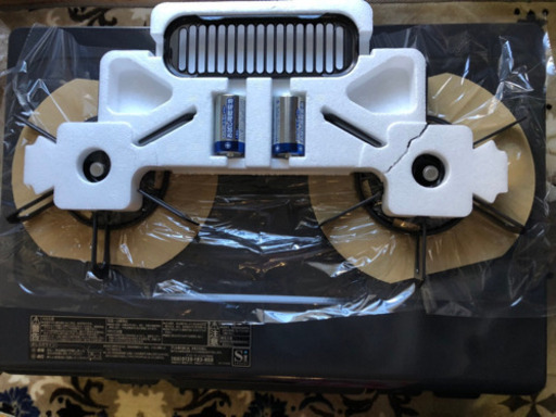 パロマのプロパン2口コンロ！LPガス用ゴム管9.5(1m)ホースバンド付き