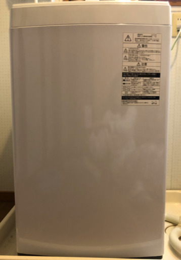 TOSHIBA   洗濯機　2018年製　保証付(〜2021.6.17)