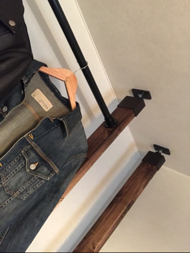 オーダーハンドメイドブルックリン調ハンガーラック