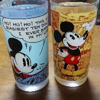 欲しい方に差し上げます!!ディズニーのガラスのコップ２個