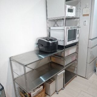 無印良品 ステンレスユニットシェルフ - 高槻市