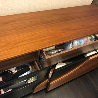 木目 モダン Armonia デザイナーテレビボード Curve