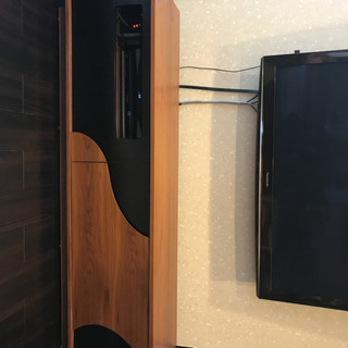 木目 モダン Armonia デザイナーテレビボード Curve