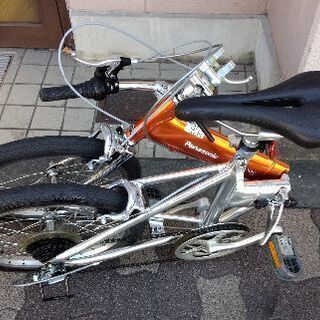 Panasonic Light Wing 18吋折り畳み自転車 アルミ 7speed オレンジｘシルバー 自転車工房としくら 鴫野の折りたたみ自転車 の中古あげます 譲ります ジモティーで不用品の処分