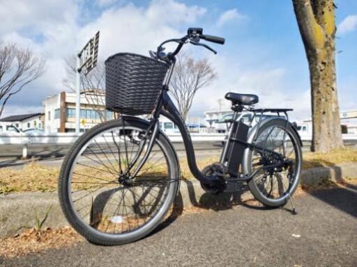 【売買済みとなりました‼️】仙台市～Airbike 電動アシスト自転車 26インチ トルクセンサー式 型式認定車両/お洒落なブラックカラー 当店にて防犯登録出来ます！仙台リサイクルショップ