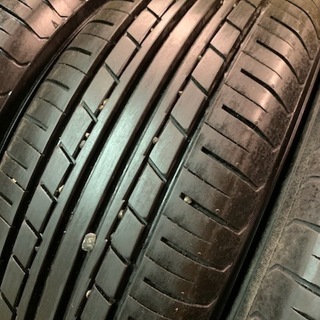 YOKOHAMA ECOS ES31 195/65R15】 夏タイヤ 4本 2017年製【鉄ホイール 