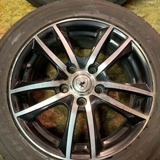 【FIRE STONE FIREHAWK WIDEOVAL 205/55R16】夏タイヤ 2017年製 4本【BROOK 6.5J5HPCD114.3+48】オーリス ルシオン アイシス等　(TE119) クレジットカード QR決済可能 FIRE STONE FIREHAWK WIDEOVAL 205/55R16】夏タイヤ 2017年製 4本