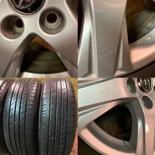 【トヨタ 30系アルファード ヴェルファイア 純正ホイール 16インチ6.5J5HPCD114.3+33】【GOODYEAR EFFICIENT Gr/P 215/65R16】　(TD188) クレジットカード QR決済可能