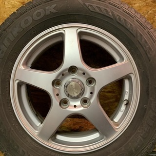【HANKOOK DynaPro HP 175/80R15】夏タイヤ 4本 バリ溝 2012年製【Weds Treffer 15インチ5J5HPCD114.3+50】テリオスキッド等　(TT45) クレジットカード QR決済可能