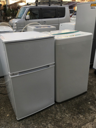 【配送無料】冷蔵庫　2016年　吉井電気　96L 洗濯機　2014年　ヤマダ電機　4.5kg  半年保証付き