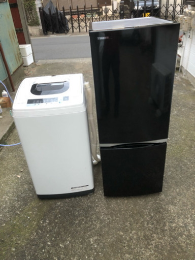 地域限定配送設置無料2018-2019年製 冷蔵庫 153L 洗濯機 5.0kg