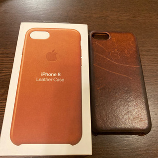 iPhone 8 ケース ⑤ 茶色　レザー