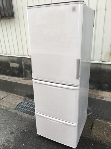 シャープ,SJ-PW35B,3ドア冷蔵庫,350L,2016年製,東京都内近郊,名古屋市内近郊,送料無料,6ヶ月保障