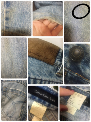 Calvin Kleinオンワード樫山 ヴィンテージデニムダメージ加工ジーンズ デニム ジーンズ
