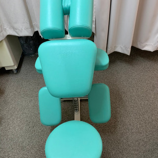 美品】高田 ラウンドチェアー（グリーン）