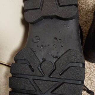 防水ブーツ  中ボア  黒。WORKMANメンズL🌟25．5～26cm