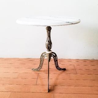 大理石 ミニテーブル テーブル ベッドサイドテーブル 花台 