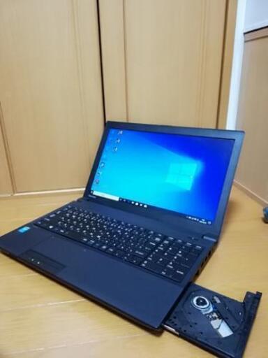 【超破格！　1台限り！】TOSHIBA　ノートパソコン　Windows10 core i3 テンキー付きキーボード　無線LAN　Wi-Fi　office　オフィス　DVDドライブ　パソコン　15.6インチ液晶