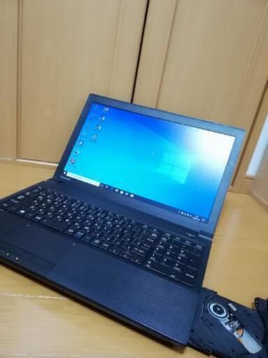 【快適♪SSDカスタム♪】サクサク動く　TOSHIBA　ノートパソコン　Windows10 core i3 テンキー付きキーボード　無線LAN　Wi-Fi　office　オフィス　DVDドライブ　パソコン　15.6インチ液晶
