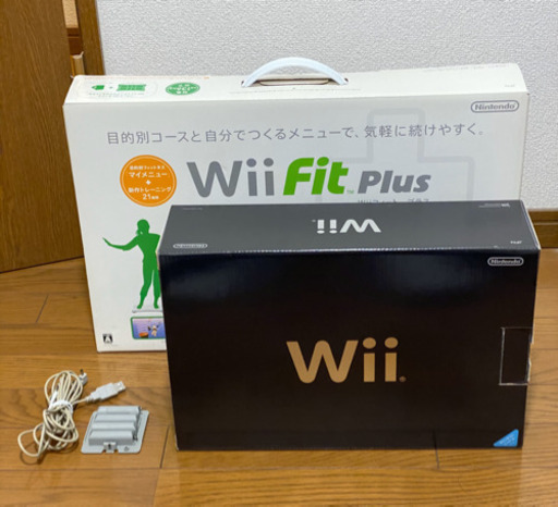 Wii本体 完品 Wii Fit Plus Wiiバランスボード ソフト バランスボード用usb給電アダプター 海琉 日詰のテレビゲーム Wii の中古あげます 譲ります ジモティーで不用品の処分