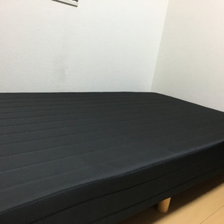 【受付終了】生活家具　脚付シングルベッド（カバー付）杉並区