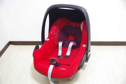 Maxi-Cosi Pebble マキシコシ ペブル レッド クリーニング済み 新生児～1歳頃まで
