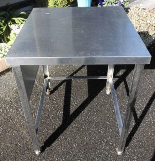 引き取り限定/ステンレス 作業台/ガス台 三方枠作業台 60×60×80cm 【600×600×800mm】