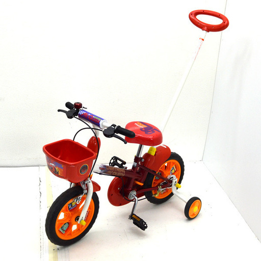 子ども用 自転車 ides コントロール機能付き 12サイズ二輪車 カーズ ジュニアサイクル 補助輪付き (0220327250)