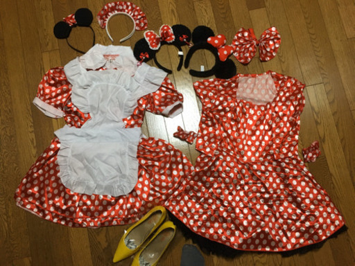 ミニーマウスコスプレ衣裳セット Rabbitmama 新鎌ヶ谷のパーティグッズの中古あげます 譲ります ジモティーで不用品の処分
