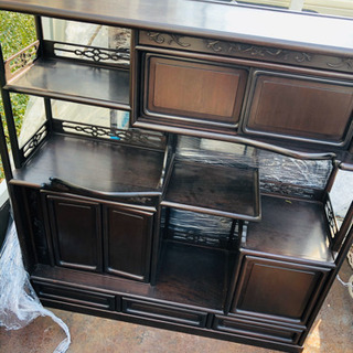 飾り棚！茶棚！アンティークALPHAICONレインドッグガード BLACK