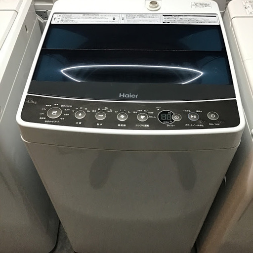 【送料無料・設置無料サービス有り】洗濯機 2017年製 Haier JW-C45A 中古 ②