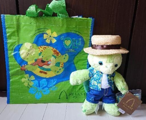 ディズニー●アウラニ OLU オルくん ぬいぐるみ アロハ 帽子 \u0026ショッパー