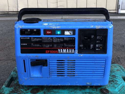 整備済 出力400W ヤマハ 4サイクル ポータブル 発電機 EF500S　50Ｈｚ　4A 現物確認歓迎、初期不良も安心対応