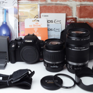 ビギナーに超おすすめ●WIFI転送可能●嬉しいWズーム●キャノン kiss N 安心のゆうパック代引き発送！送料、代引き手数料無料！ ビギナーに超おすすめ○WIFI転送可能○嬉しいWズーム○キャノン kiss N